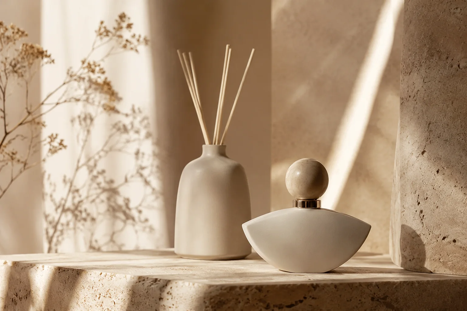 乔逸森品牌香氛产品与温暖室内光线